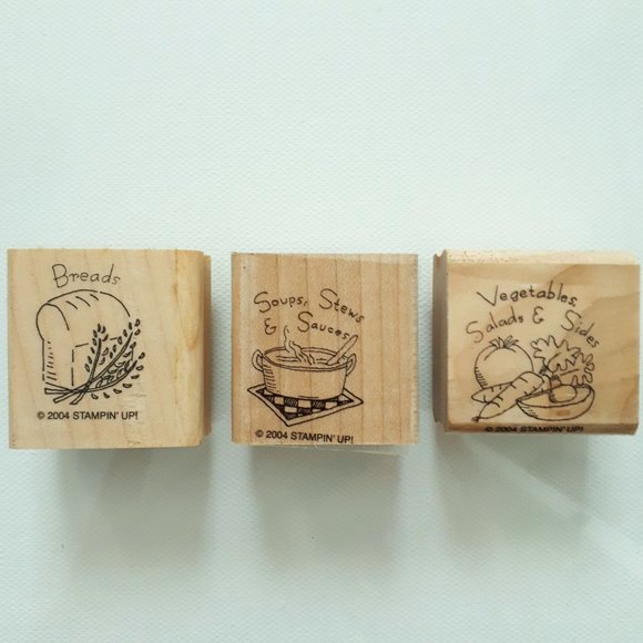 Stampin' Up! Set of 9 Rubber Stamps for Recipes - Picture 4 of 8